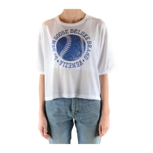 Stylish White Tee - Golden Goose - Modalova