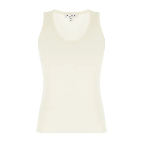 Sheer Wool Tank Top - Alaïa - Modalova