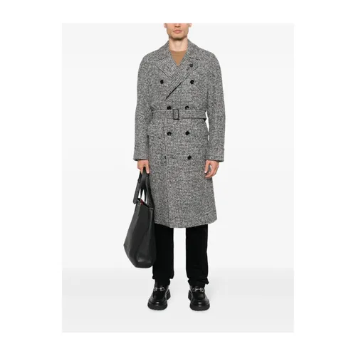 Belted Long Coat - Lardini - Modalova