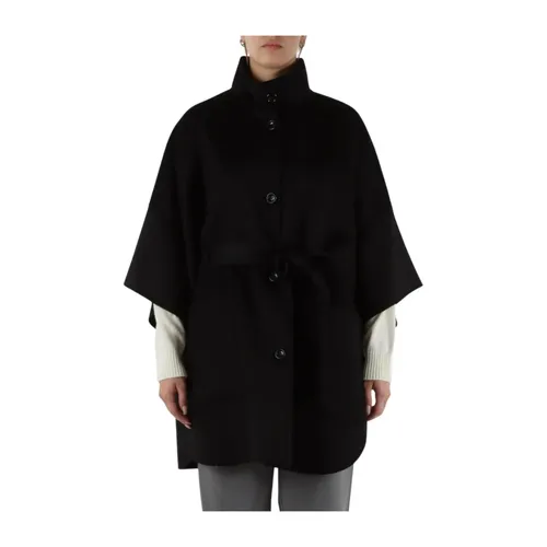 Wool Coat with Belt - Liu Jo - Modalova