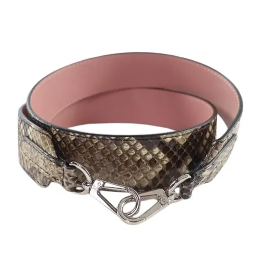 Pre-owned Python Leather Shoulder Strap - Louis Vuitton Vintage - Modalova