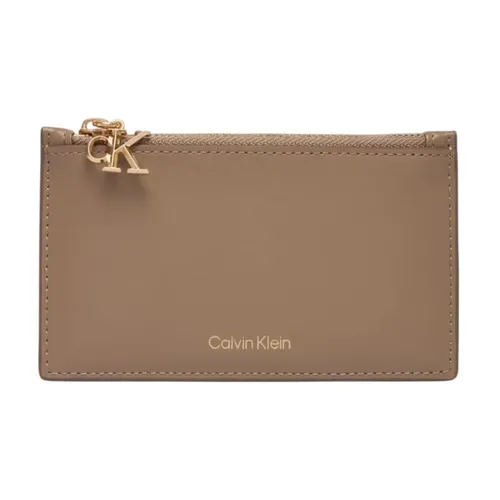Leather Zip Card Case - Calvin Klein - Modalova