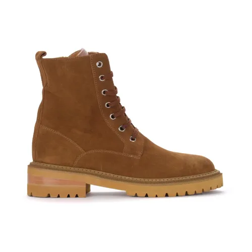 Botas de Ante Anfibio en Color Cuoio - Via Roma 15 - Modalova