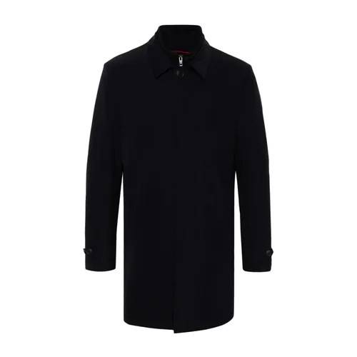 Navy Blue Padded Coat - Fay - Modalova