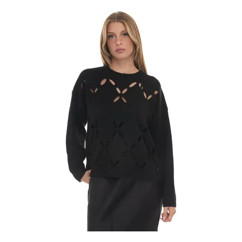 Wool Tank Pullover with Logo Detail - Liu Jo - Modalova