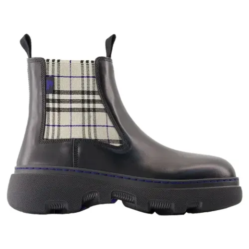 Leather boots - Burberry - Modalova