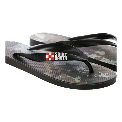 Camouflage Patch Flip Flops - MC2 Saint Barth - Modalova