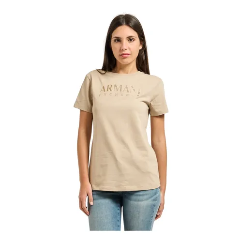 Camiseta de algodón de corte regular - Armani Exchange - Modalova