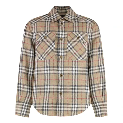Camisa de algodón a cuadros - Burberry - Modalova