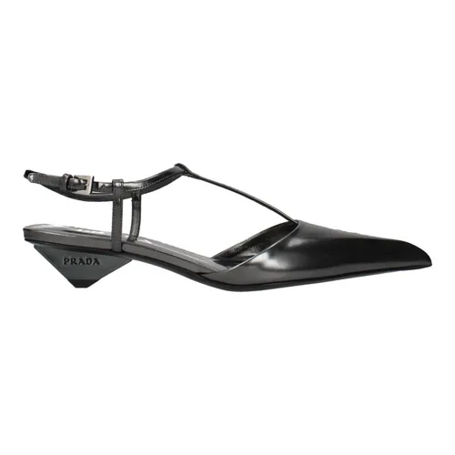 Leather Sandals - Prada - Modalova