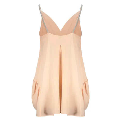Satin V-Neck Tank Top - Fabiana Filippi - Modalova