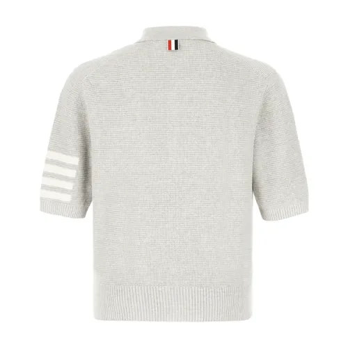 Textured Stitch Polo Tee - Thom Browne - Modalova