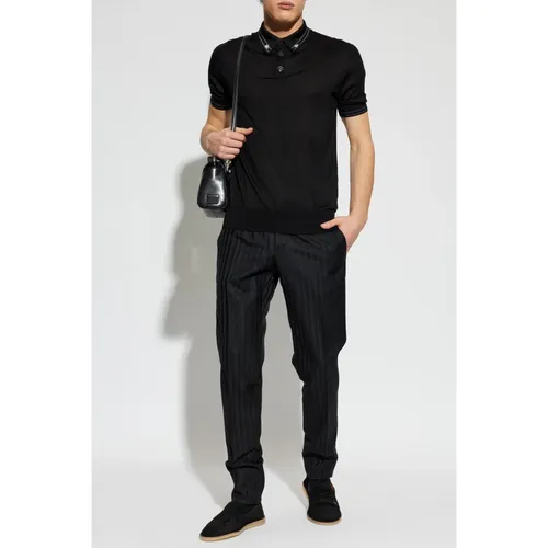 Silk Polo - Dolce & Gabbana - Modalova