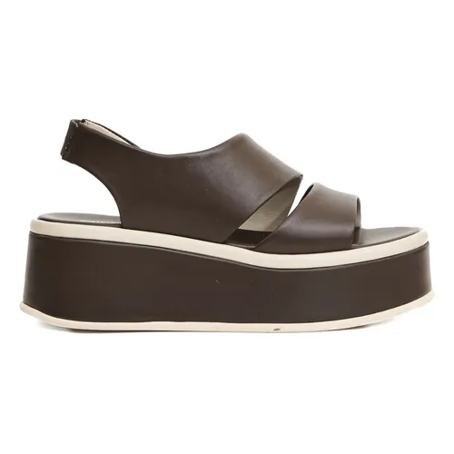 Brown Wedge Sandals Elevate Style - Patrizia Bonfanti - Modalova