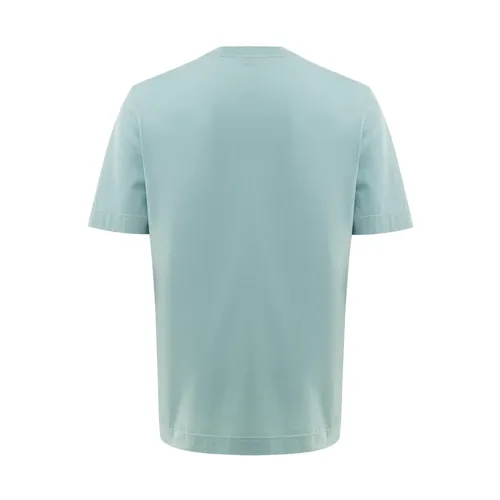 Basic Cotton Turquoise T-Shirt - Gran Sasso - Modalova