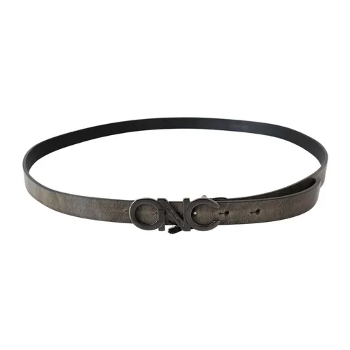 Leather Letter Logo Buckle Belt - Costume National - Modalova