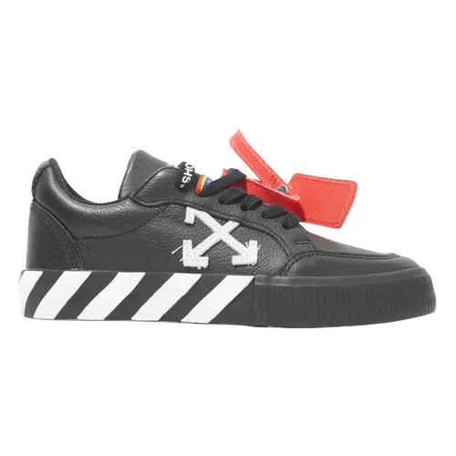 Leather Lace Up Sneakers - Off White - Modalova