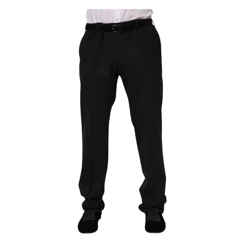 Black Wool Formal Dress Pants - Dolce & Gabbana - Modalova
