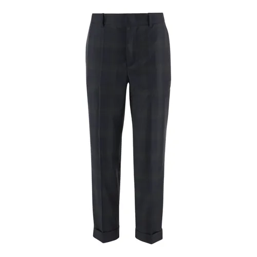 Tartan Wool Pants with Turn-Ups - Sa Su Phi - Modalova