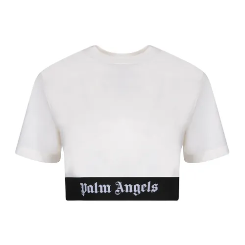 White T-Shirt Chic Style - Palm Angels - Modalova
