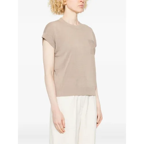 Crew-neck Top - Peserico - Modalova