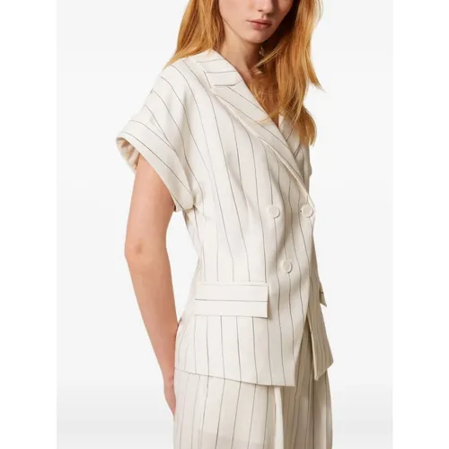 Pinstripe Blazer - Twinset - Modalova
