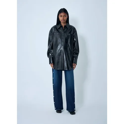 Leather Overshirt Jacket - Sportmax - Modalova