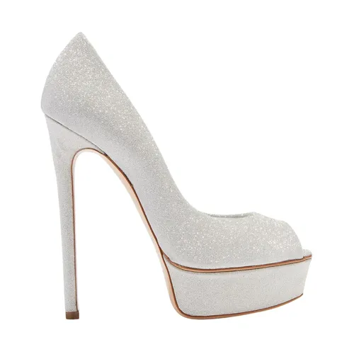 Glitter Platform Pumps - Casadei - Modalova