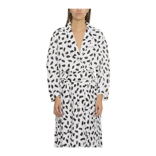 All Over White Puffy Shirt - Off White - Modalova