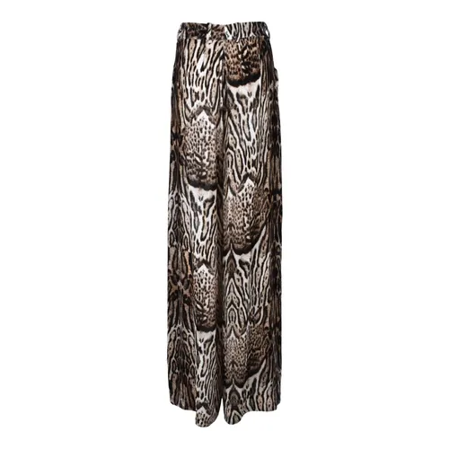 Silk Blend Stylish Pants - Roberto Cavalli - Modalova