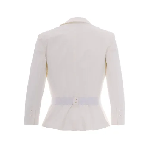 Technical Bi-Elastic Fabric Jacket - Elisabetta Franchi - Modalova