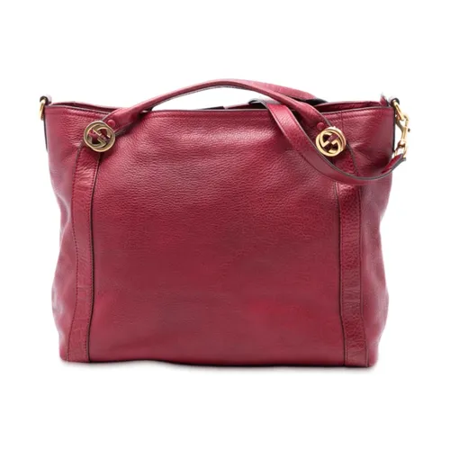 Pre-owned Leather Shoulder Bag - Gucci Vintage - Modalova