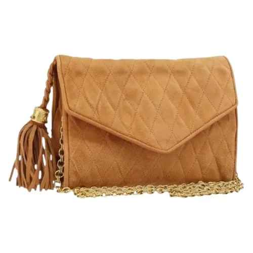 Pre-owned Vintage Suede Shoulder Bag - Chanel Vintage - Modalova