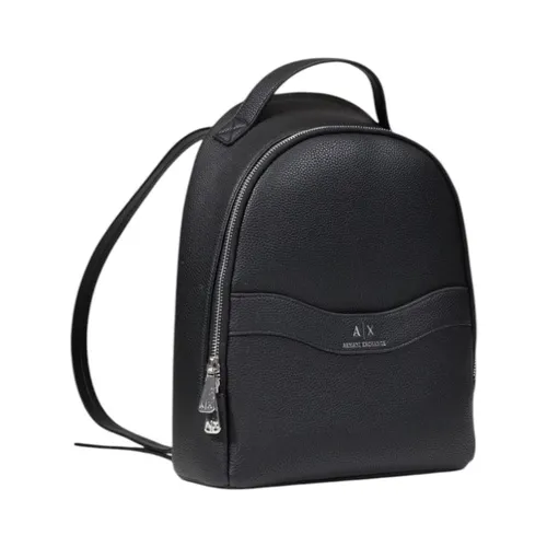Plain Rucksack with Zip Fastening - Armani Exchange - Modalova