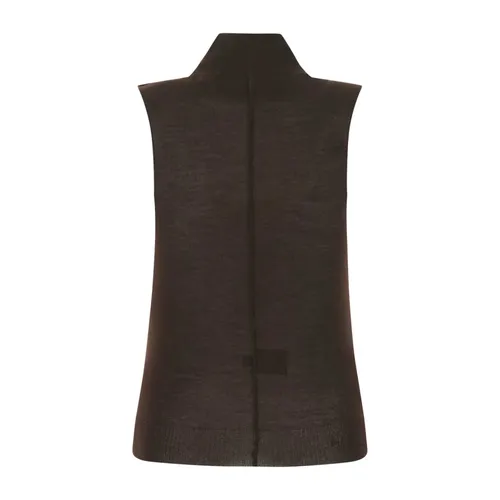 Top in cashmere color cioccolato - Amiri - Modalova