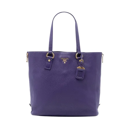 Pre-owned Vintage Pebbled Leather Tote Bag - Prada Vintage - Modalova