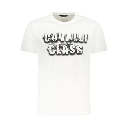 Graphic Tee with Bold Print - Cavalli Class - Modalova
