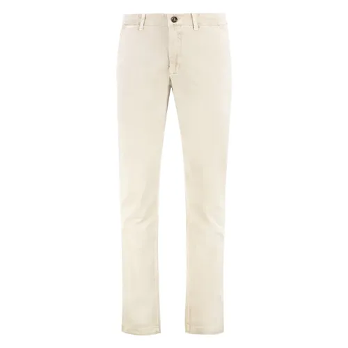 Chino pants with back welt pockets - Moorer - Modalova