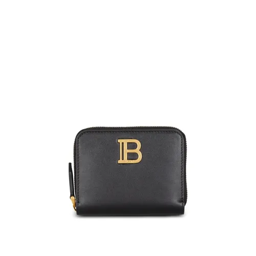 B-Buzz leather purse - Balmain - Modalova