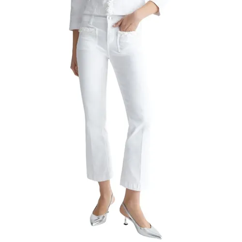 White Slim Leg Jeans - Liu Jo - Modalova