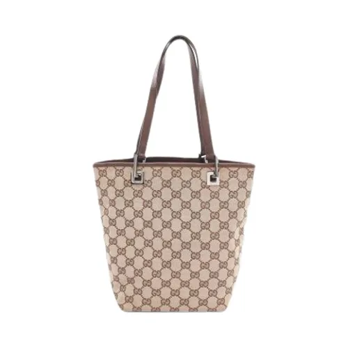 Pre-owned Canvas Tote Bag - Gucci Vintage - Modalova