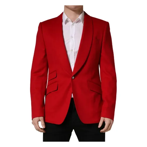 Cashmere Single-Breasted Blazer - Dolce & Gabbana - Modalova