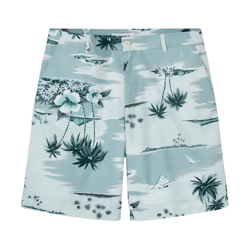 Blue Bermuda Shorts - Maison Kitsuné - Modalova