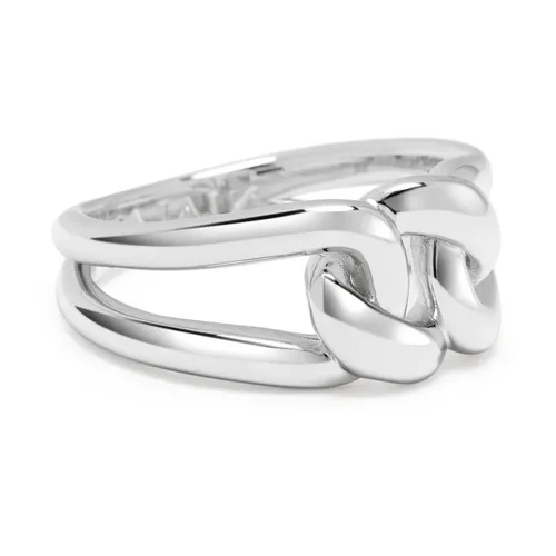 Sterling Silver Knot Ring - Nialaya - Modalova