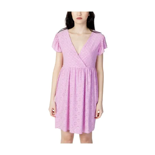 Multicolor Eyelet Mini Dress - Jacqueline de Yong - Modalova