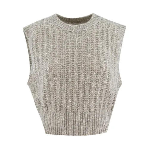 Luxurious Cashmere Wool Waistcoat - Brunello Cucinelli - Modalova