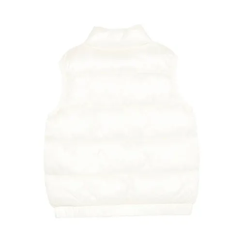 White Quilted Zip Waistcoat - Moschino - Modalova