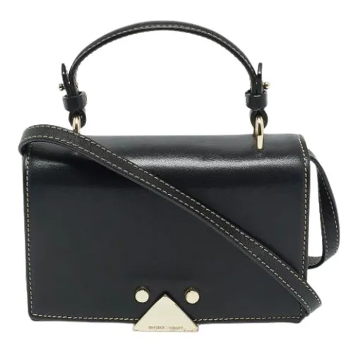 Pre-owned Leather Shoulder Bag - Armani Pre-owned - Modalova