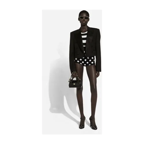 Polka-Dot Wool Silk High-Waisted Panties - Dolce & Gabbana - Modalova