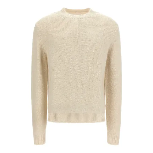 Midweight Wool Blend Crew-Neck Sweater - Jil Sander - Modalova
